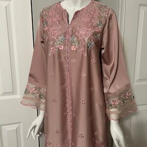 Limelight Pink Embroidered Dress